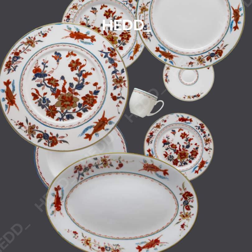 Овальная тарелка Chinesi Fiori Finiti III