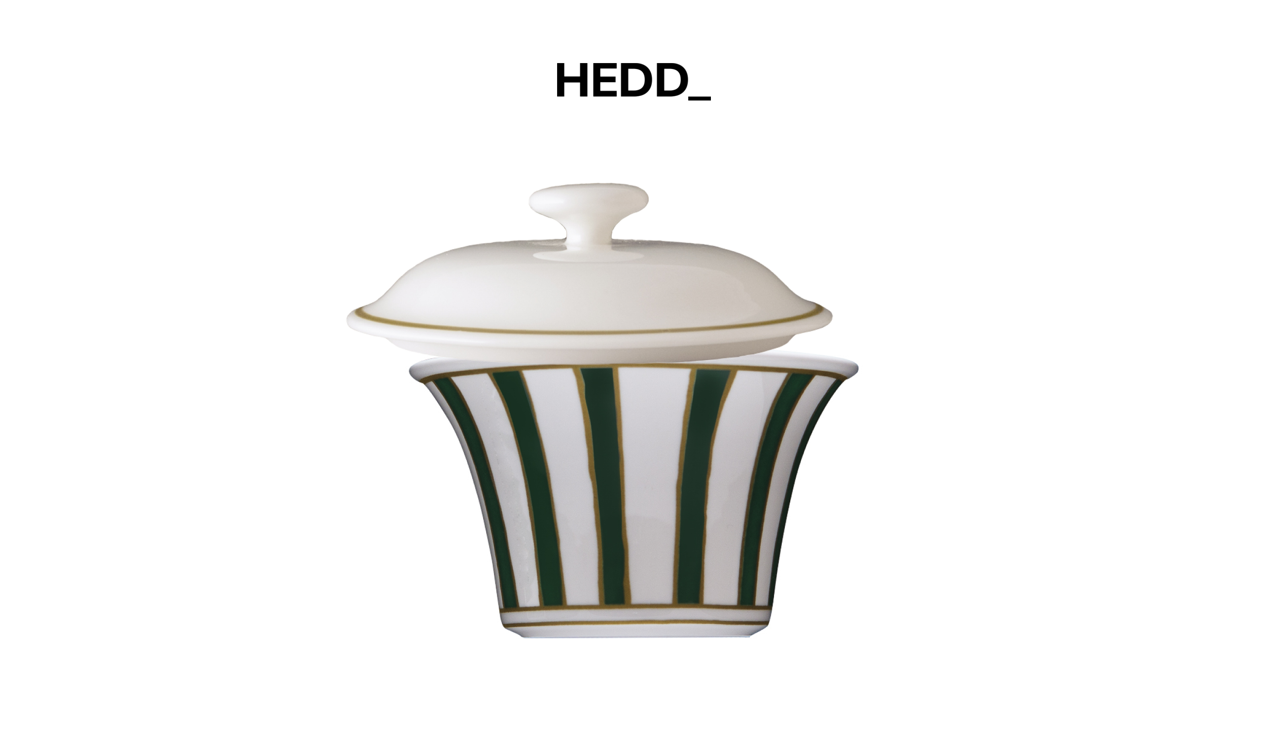Сахарница с крышкой Striche Verdi e Oro